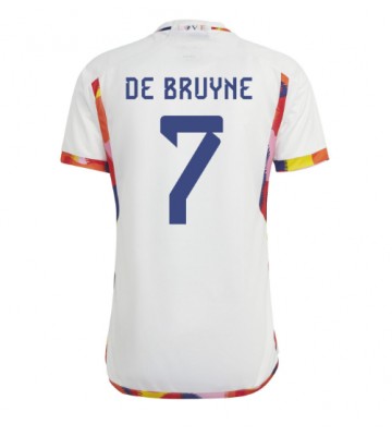 Maillot de foot Belgique Kevin De Bruyne #7 Extérieur Monde 2022 Manches Courte